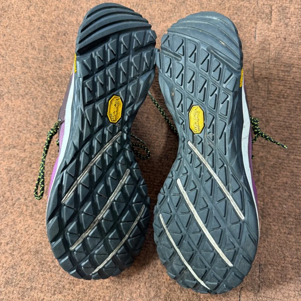 Merrell Antora 2 Womens Trail Running Shoes Purple Black Vibram J066700 Size 9.5